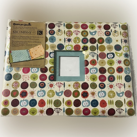 ⭐️NEW K & Company Scrapbook 2 Ring Binder Photo Safe Pages Colorful Design - Picture 1 of 10